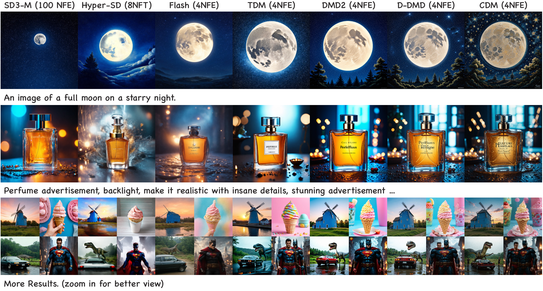 Qualitative comparison on SD3-Medium